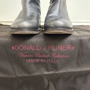 Donald J. Pliner Charcoal Heeled Boots